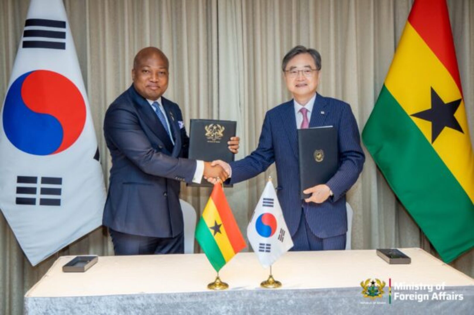Ghana and South Korea Sign Visa Waiver Agreement for Diplomatic Passport Holders